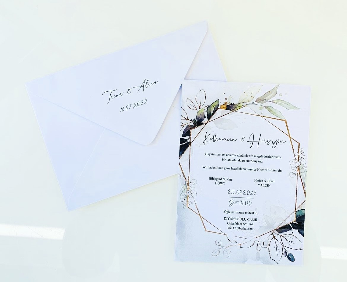  PD66220 - Einladungskarte / Davetiye - Hochzeit / Düğün - Verlobung / Nişan      